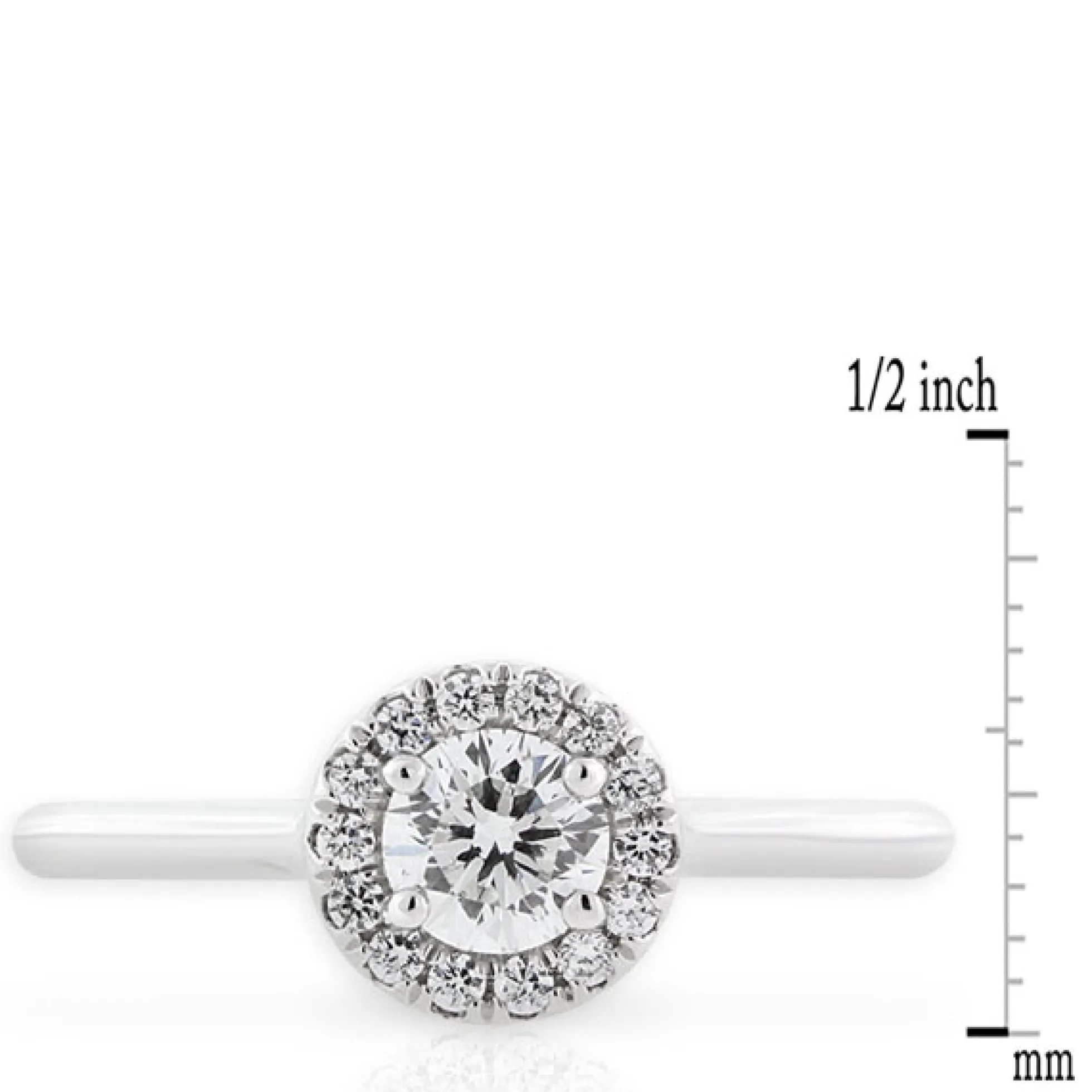 Ben Bridge Signature Diamond Halo Ring 18K
