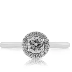 Ben Bridge Signature Diamond Halo Ring 18K