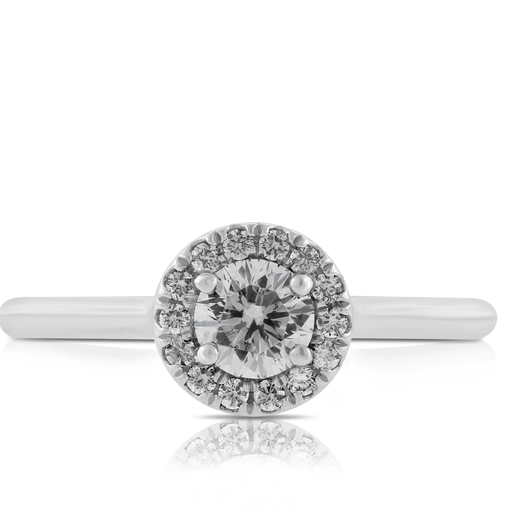 Ben Bridge Signature Diamond Halo Ring 18K