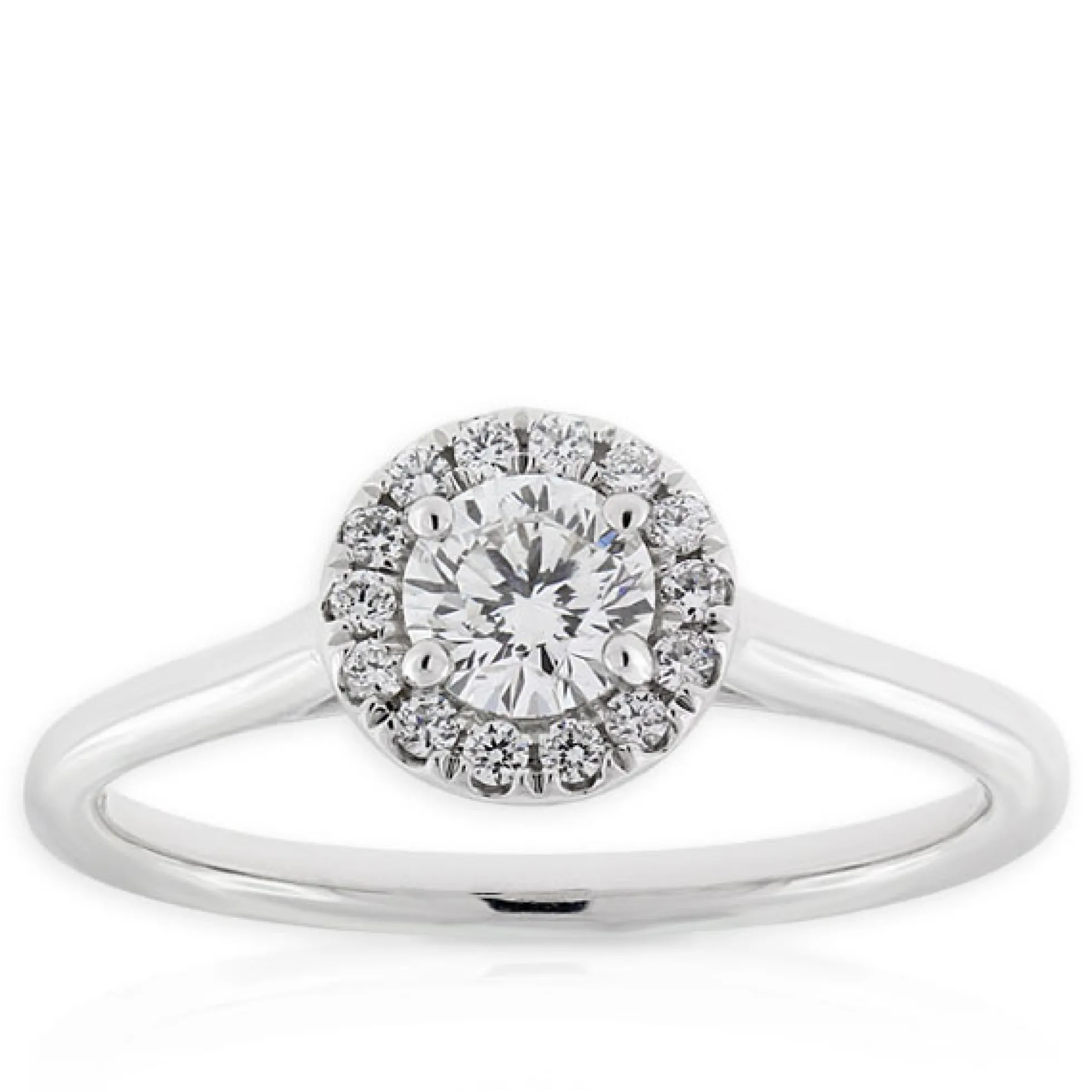Ben Bridge Signature Diamond Halo Ring 18K