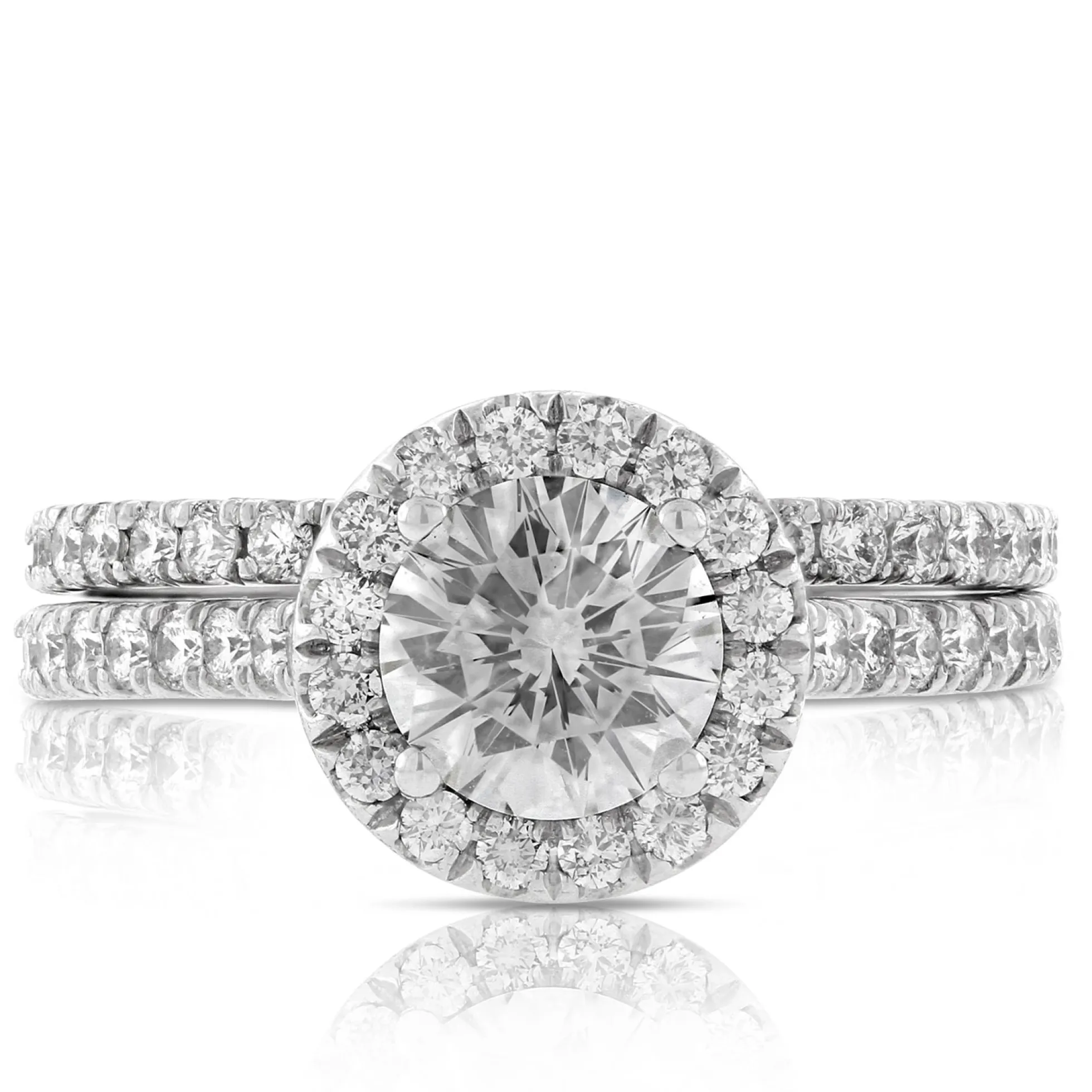 Ben Bridge Signature Diamond Bridal Set 18K