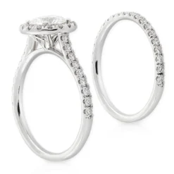 Ben Bridge Signature Diamond Bridal Set 18K