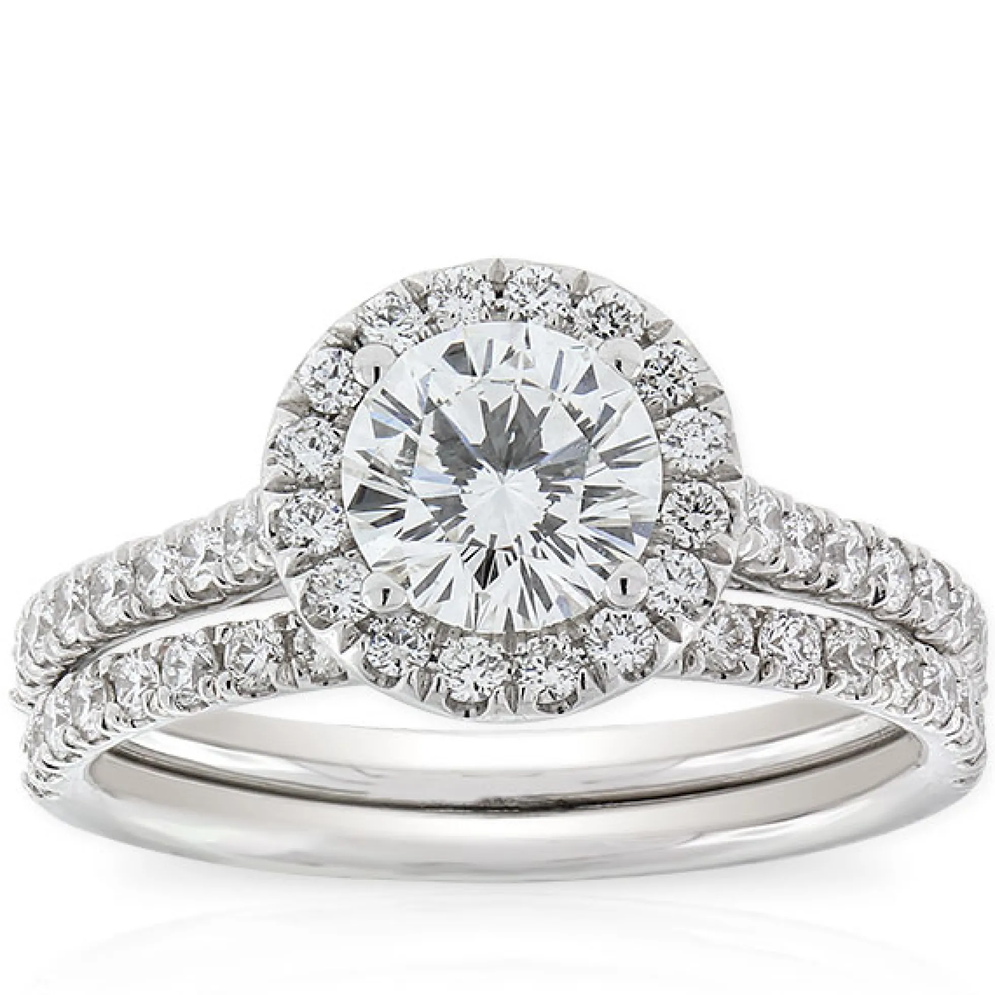 Ben Bridge Signature Diamond Bridal Set 18K