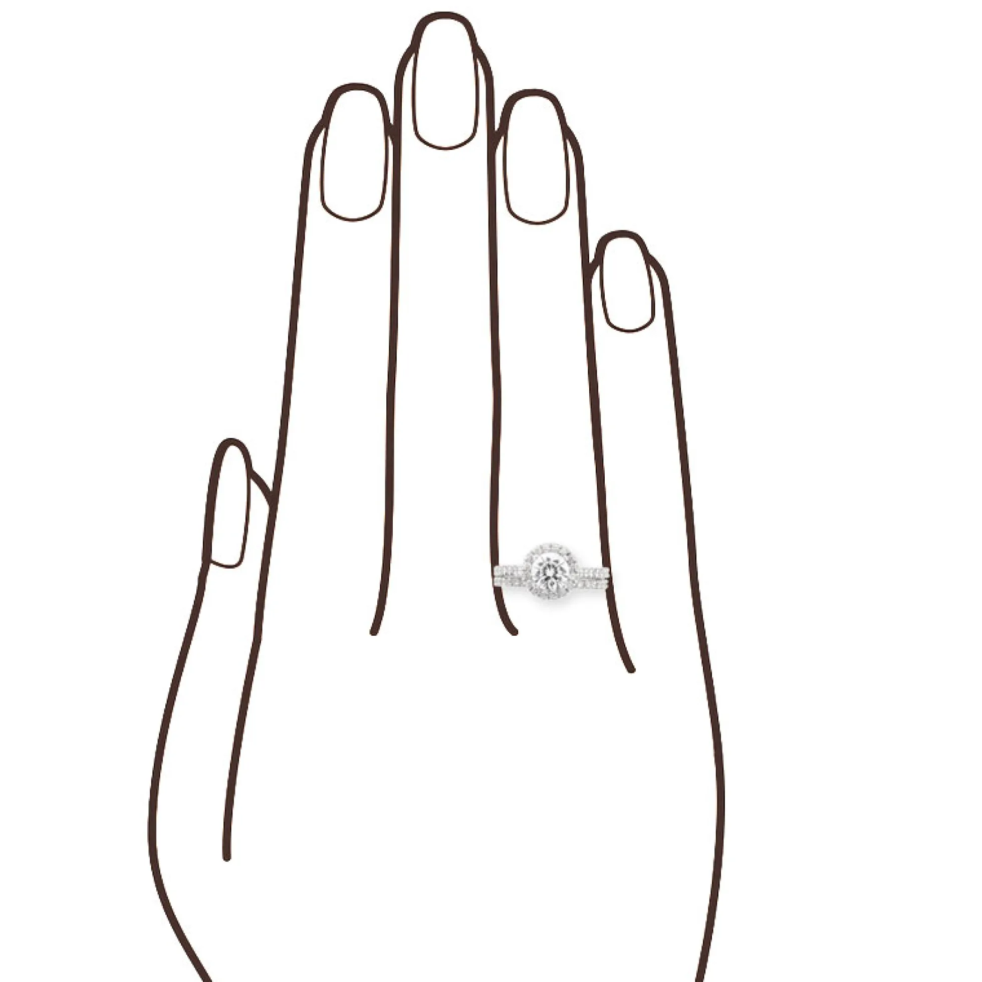 Ben Bridge Signature Diamond Bridal Set 18K