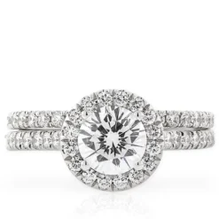Ben Bridge Signature Diamond Bridal Set 18K