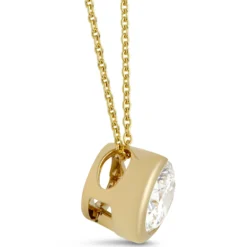 Ben Bridge Signature Solitaire Diamond Pendant, 18K Yellow Gold
