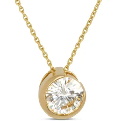 Ben Bridge Signature Solitaire Diamond Pendant, 18K Yellow Gold