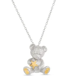 2024 Benny Bear with Star Necklace, Sterling Silver