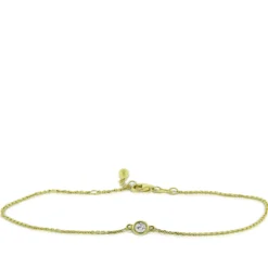 Bezel Set Diamond Bracelet 14K, 1/10 ct.