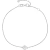 Bezel Set Diamond Bracelet, 14K White Gold