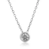 Bezel Set Diamond Necklace 14K, 1/10 ct.