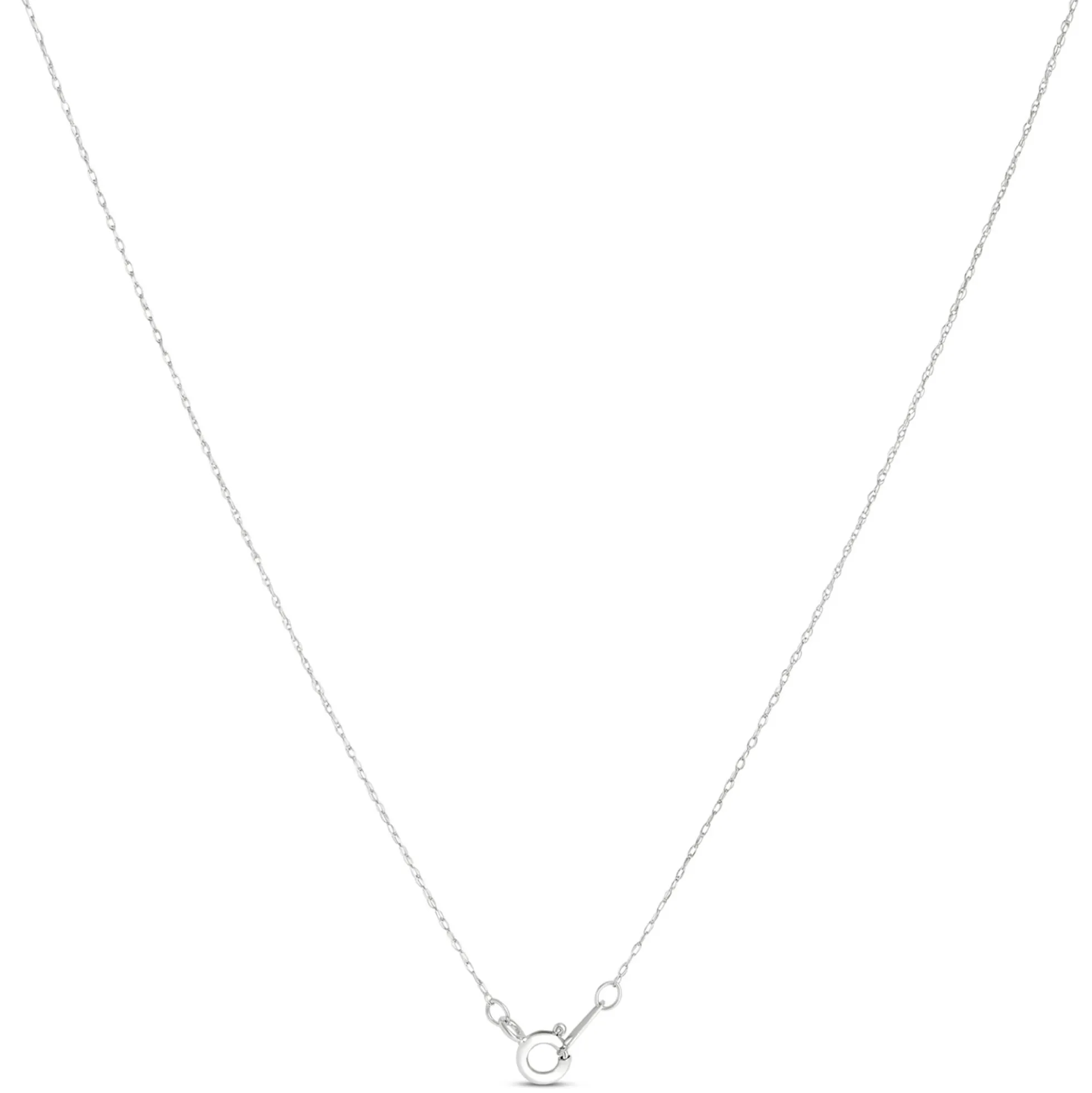 Bezel Set Pear Shaped Rhodolite Pendant, 14K White and Yellow Gold