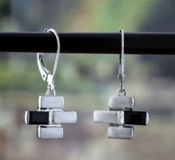 Black Onyx Dangle Earrings