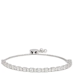 Bolo Diamond Tennis Bracelet, 14k White Gold