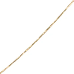 Box Link Necklace, 14K Yellow Gold