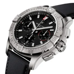 Breitling Avenger BO1 Chronograph Black Dial Calf Leather Strap, 42 mm