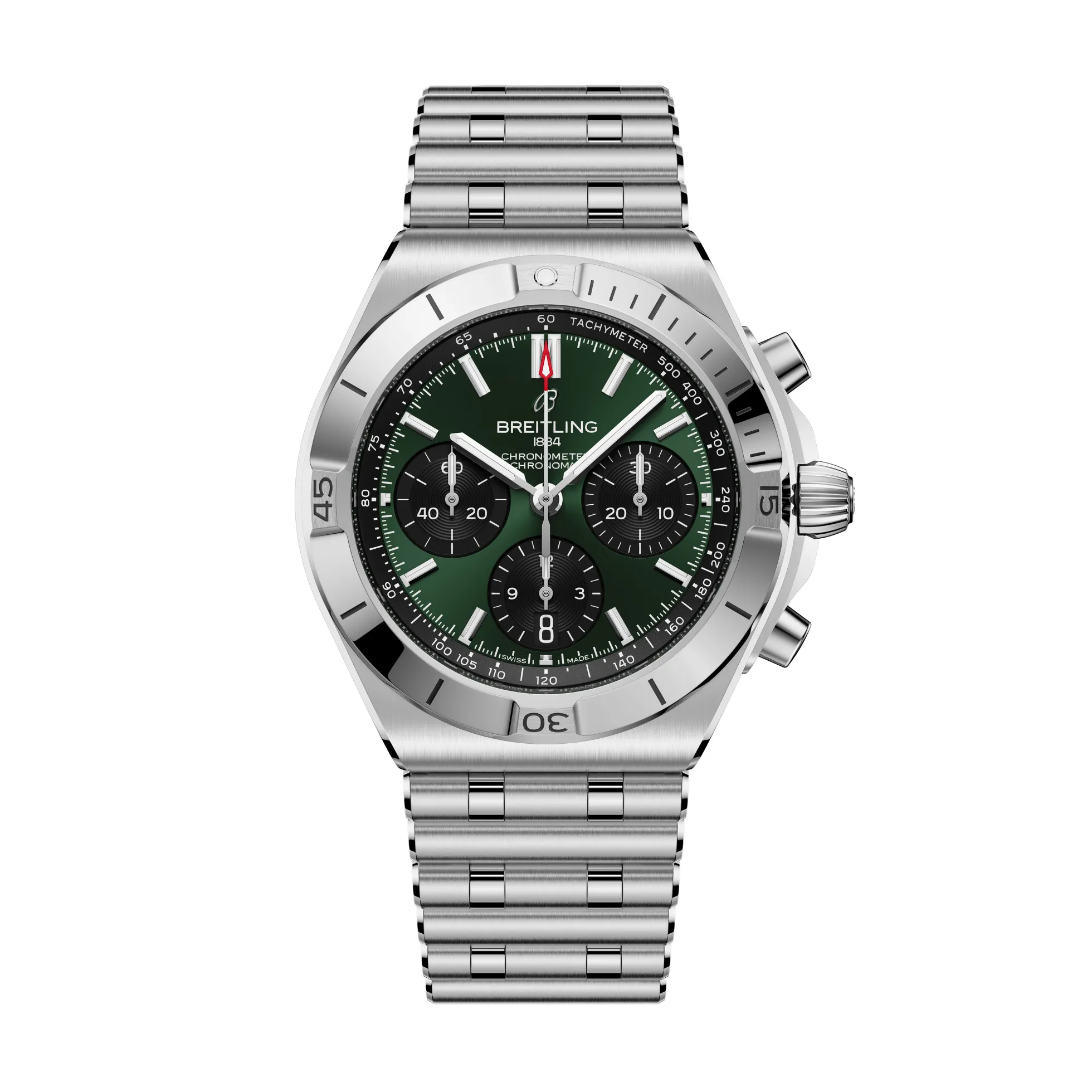 Breitling Chronomat B01 Chronograph Green Dial Watch, 42mm