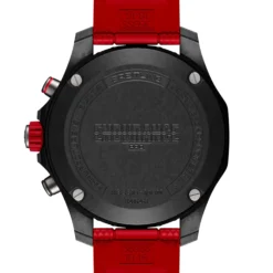 Breitling Endurance Pro Black Dial And Red Rubber Strap Watch, 38 mm
