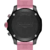 Breitling Endurance Pro Diver Black Dial Pink Rubber Strap Watch, 38mm