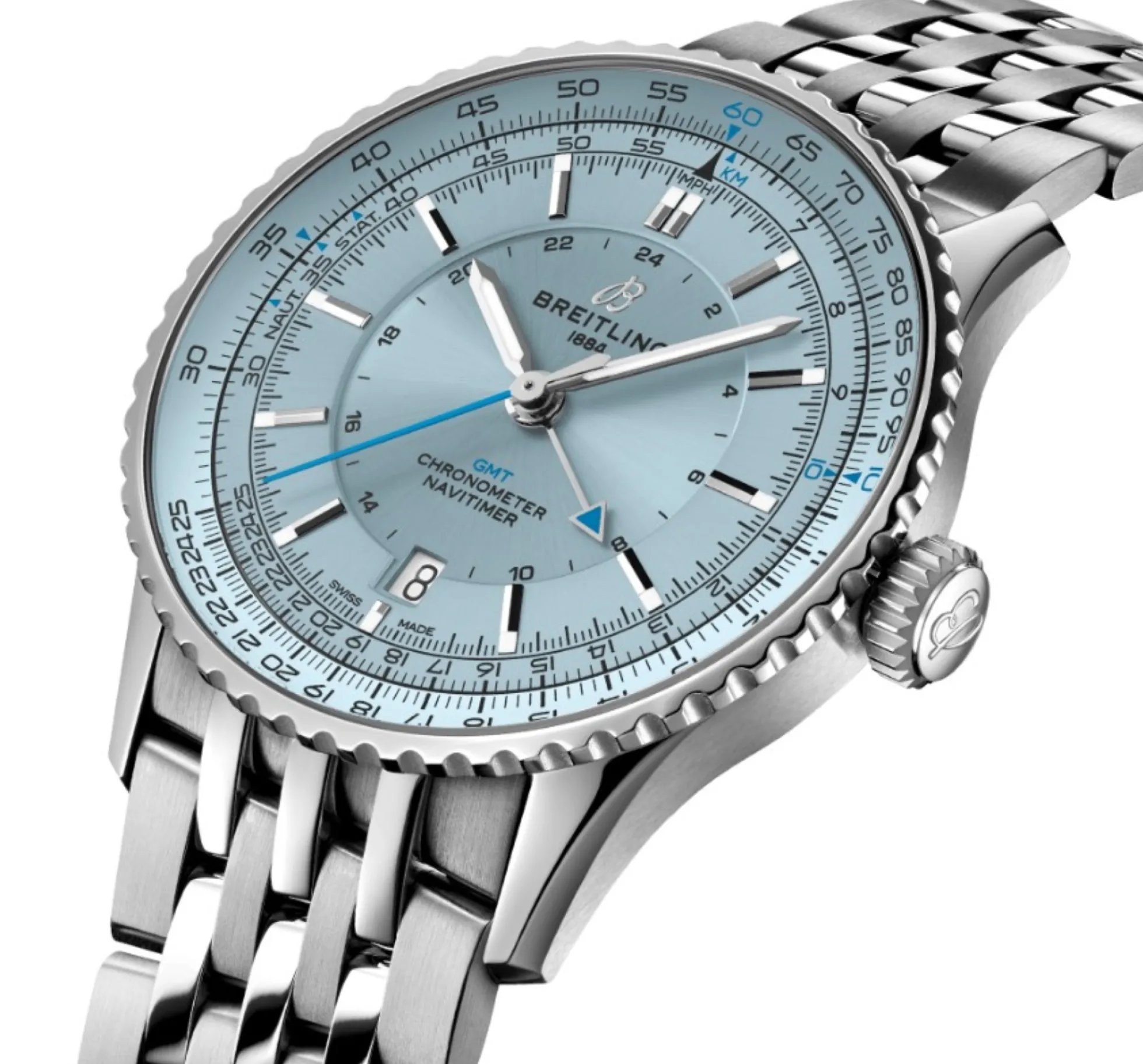 Breitling Navitimer Automatic Ice Blue Dial Watch, 41mm