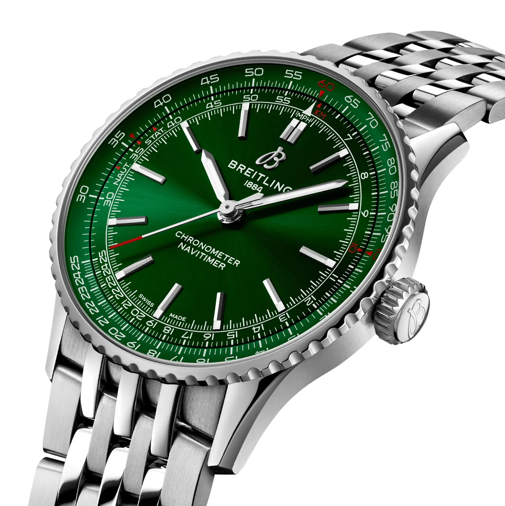 Breitling Navitimer Automatic Green Dial Watch, 41mm