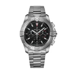 Breitling Super Avenger BO1 Chronograph Black Dial Stainless Steel Bracelet, 46 mm