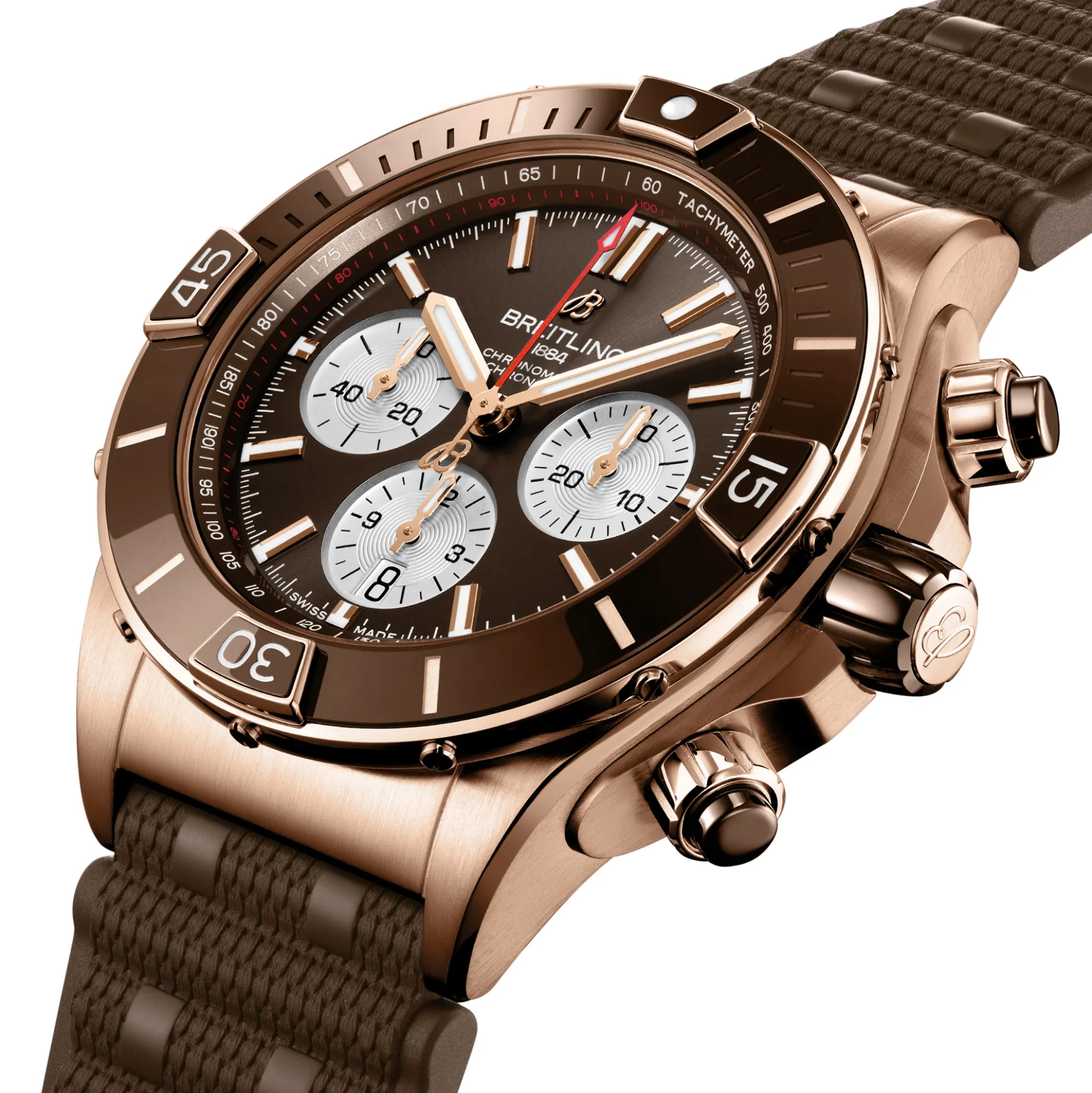 Breitling Super Chronomat B01 Brown Dial Watch, 44mm