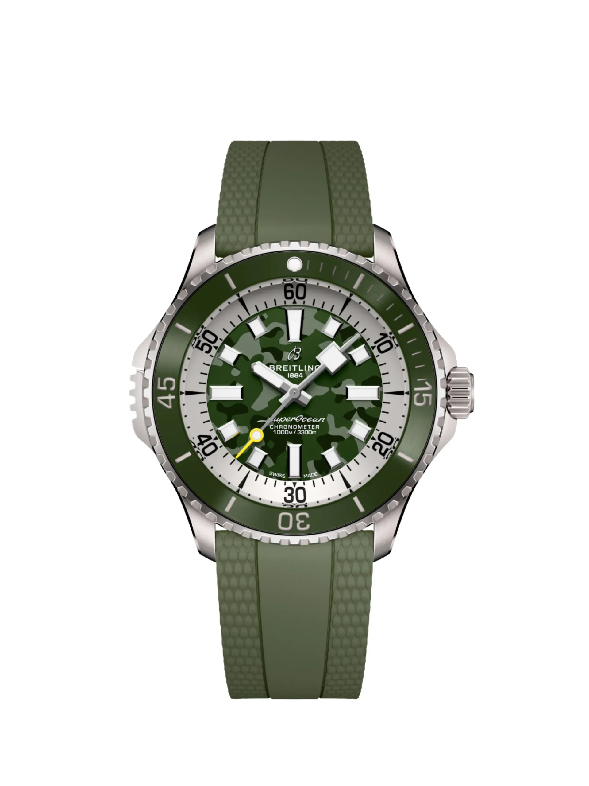 Breitling Superocean Automatic Super Diver TTM Green Dial Watch, 46mm