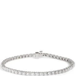 Buttercup Diamond Tennis Bracelet, 14K White Gold