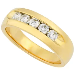 Channel Set Diamond Band 14K