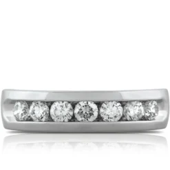 Channel Set Diamond Band 14K