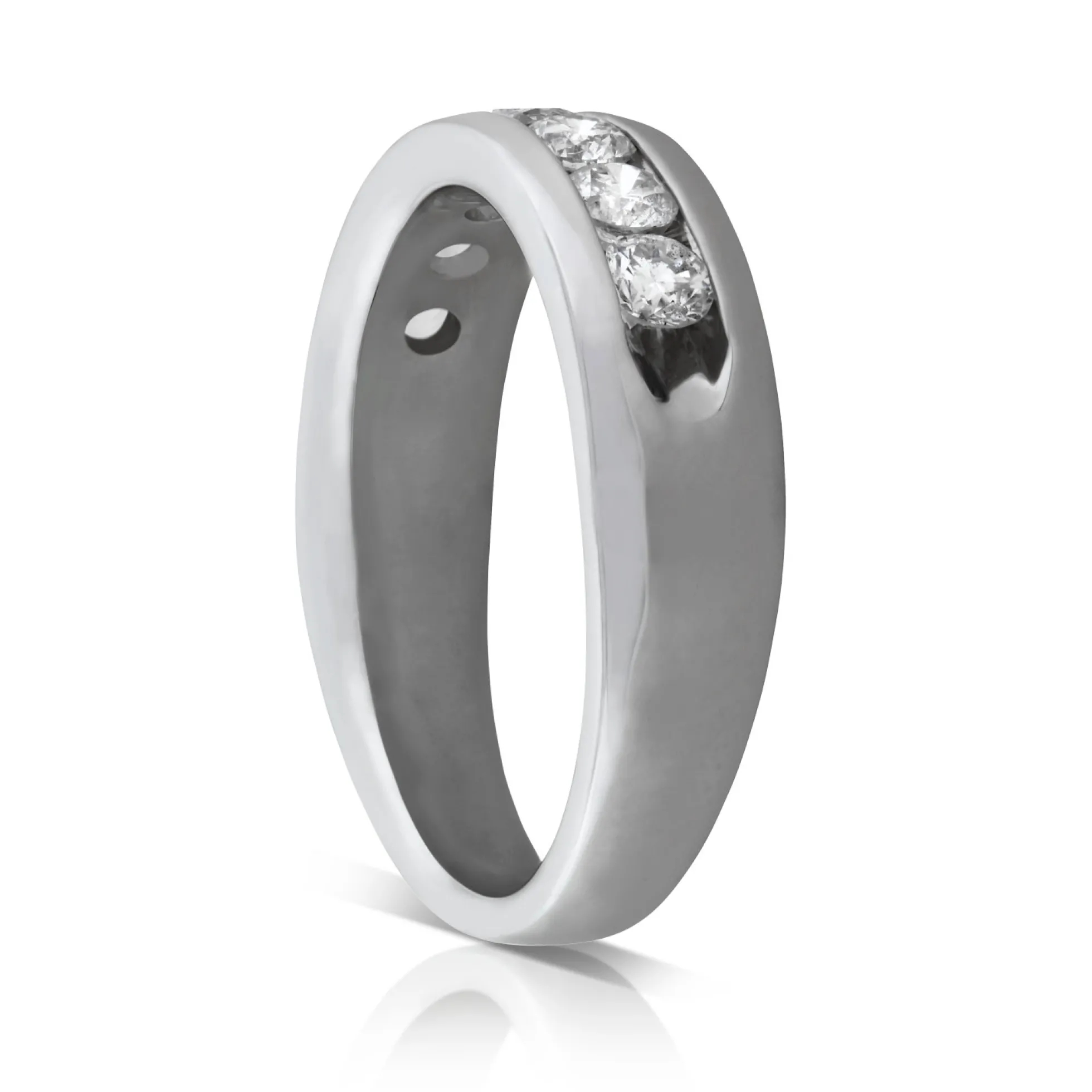 Channel Set Diamond Band 14K