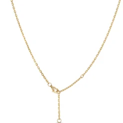 Charm Necklace with 13 Discs, 14K Yellow Gold