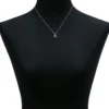 Checkered Blue Topaz Pendant 14K, 8mm