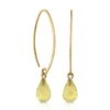 Citrine Drop Earrings 14K