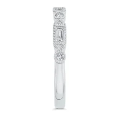 Classic Bella Ponte Bridal Band, ¼ Total Carat Weight, 14K White Gold