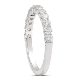 Classic Round Diamond Eternity Ring, ¾ Carat Total Weight, Platinum
