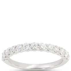 Classic Round Diamond Eternity Ring, ¾ Carat Total Weight, Platinum
