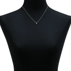 Classic Round Diamond Pendant, ¼ Carat Total Weight, 14K White Gold