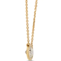 Classic Round Diamond Pendant, ½ Carat, 18K Yellow Gold