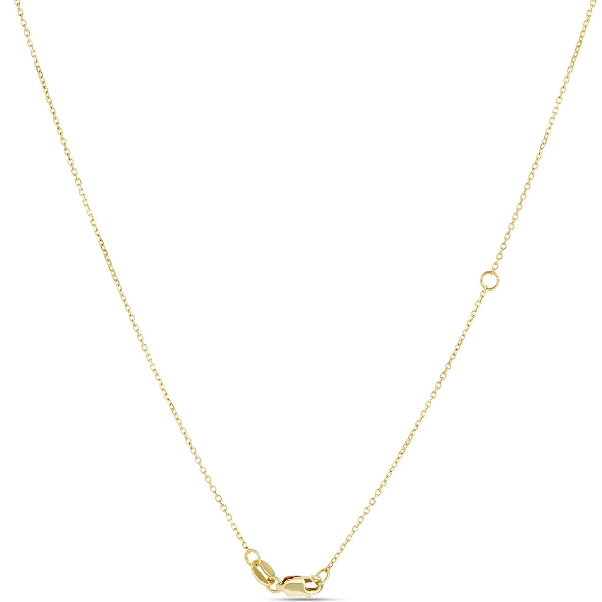 Classic Round Diamond Pendant, 1/5 Carat Total Weight, 14K Yellow Gold