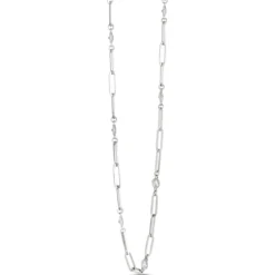 Classic Round Diamond Station Necklace, 1 ½ Carat Total Weight, 14K White Gold