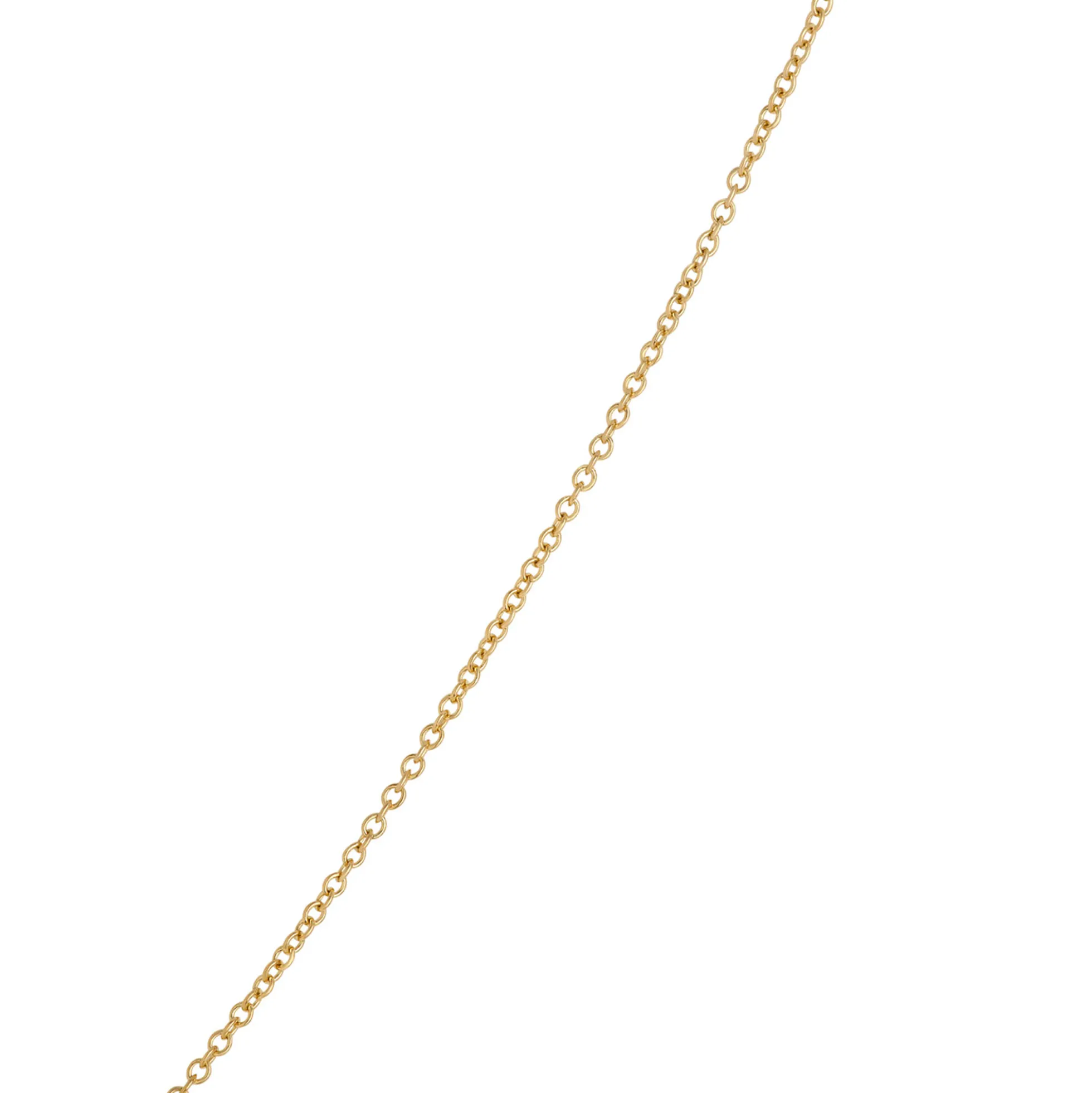 Classic Round Diamond Station Necklace, ½ Carat Total Weight, 14K Yellow Gold