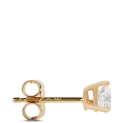 Classic Round Diamond Studs, 1/2 Carat Total Weight, in 14K White Gold