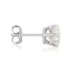 Classic Round Diamond Studs, 2 Carat Total Weight, in 14K White Gold