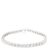 Classic Round Diamond Tennis Bracelet, 8 Carat Total Weight, 14K White Gold
