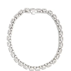 Classic Round Diamond Tennis Bracelet, 10 Total Carat Weight, 14K White Gold