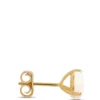 Classic Round Opal Studs, 14K Yellow Gold