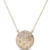 Confetti Cluster Diamond Gold Pendant, 14K Yellow Gold
