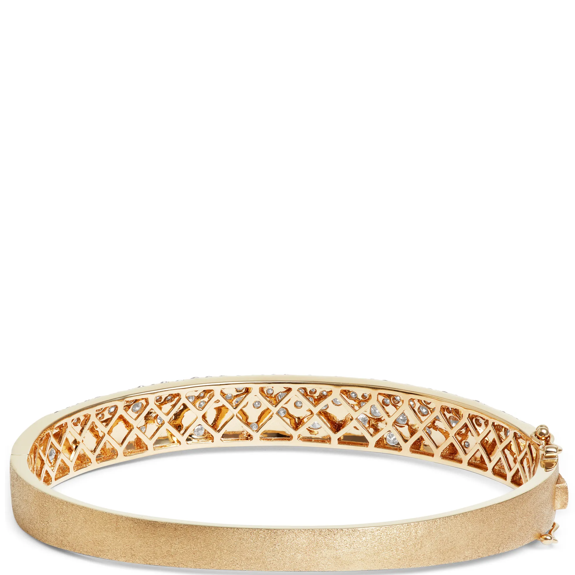 Confetti Diamond Bangle, 14K Yellow Gold